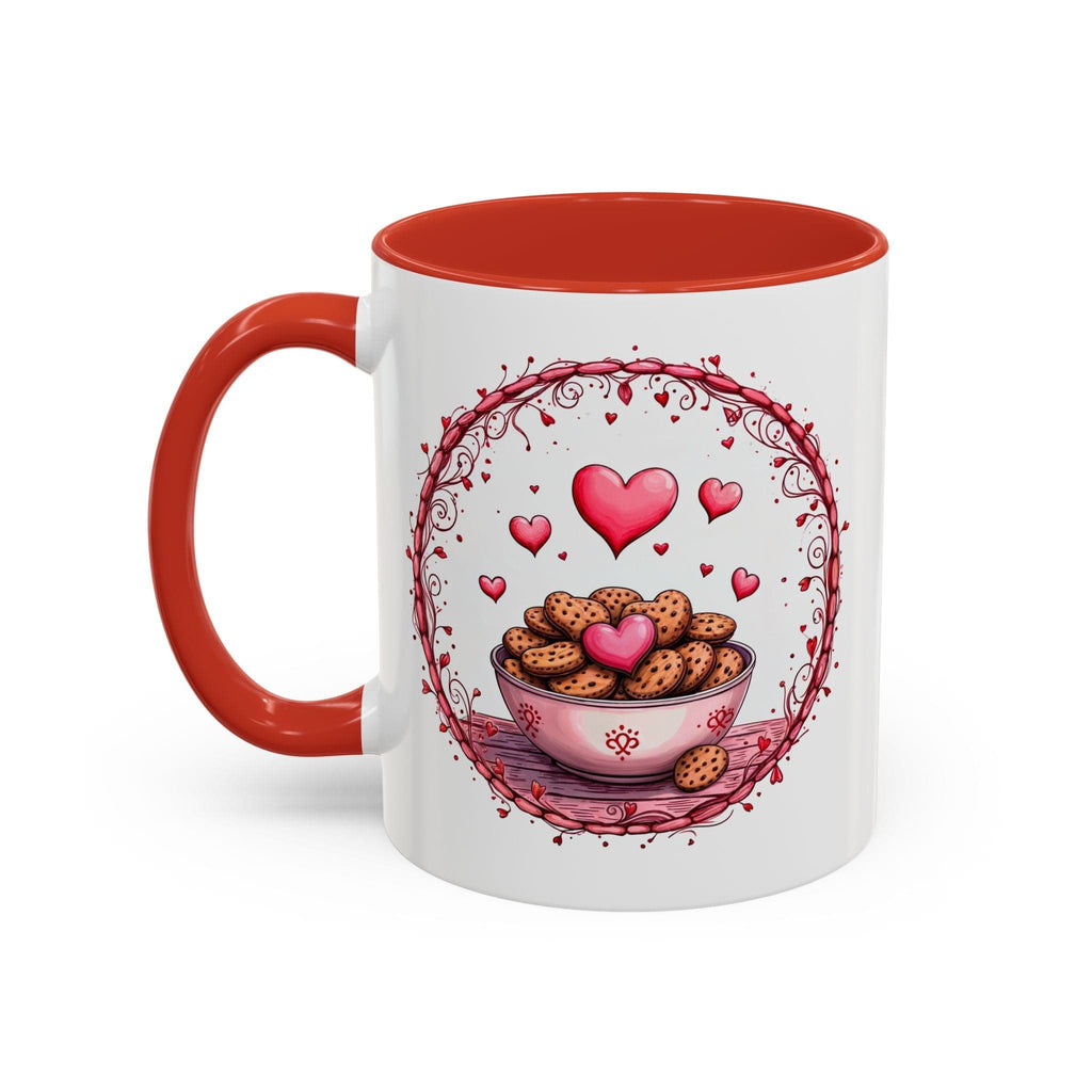 Printify Mug 11oz / Red Mug - Recipe for Love - Love & Fun Mug with QR Code Quote Video