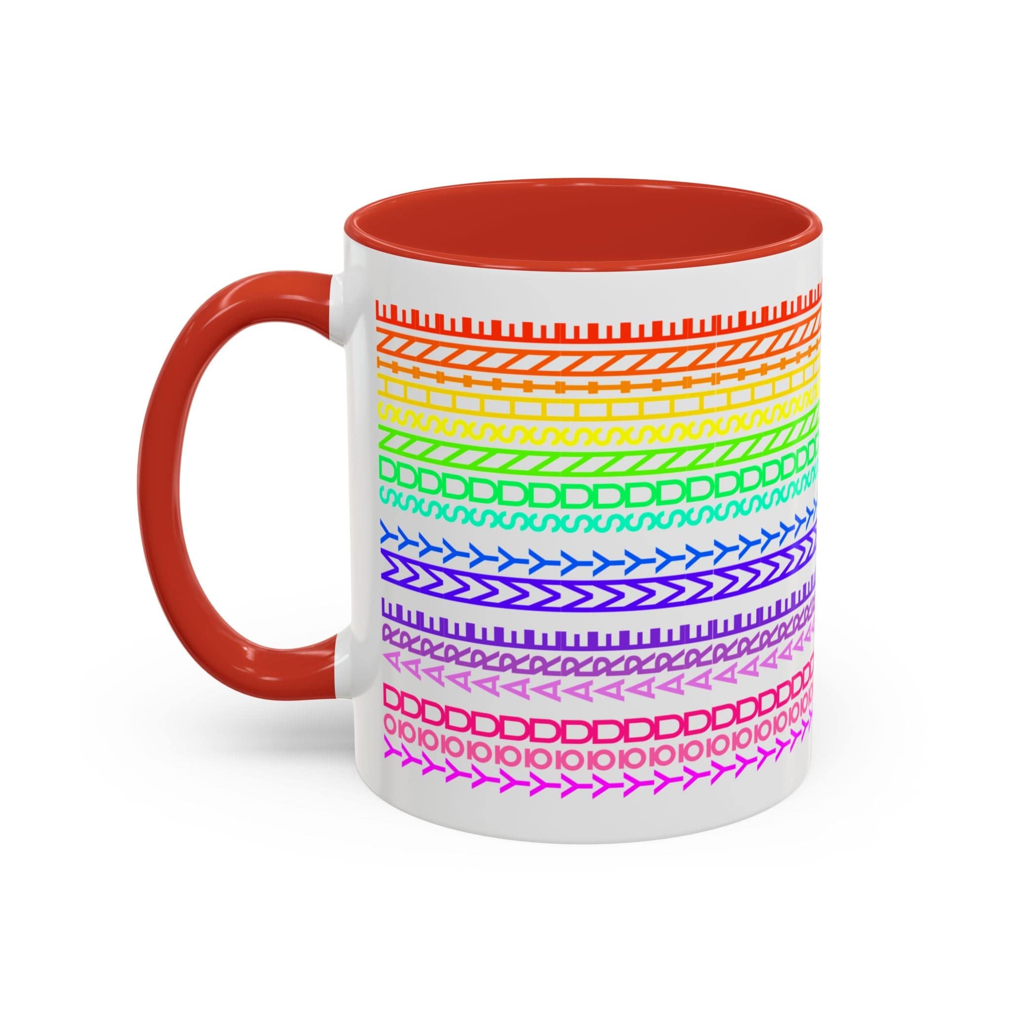 Printify Mug 11oz / Red You Are My Sunshine Rainbow - Hidden Message Mug
