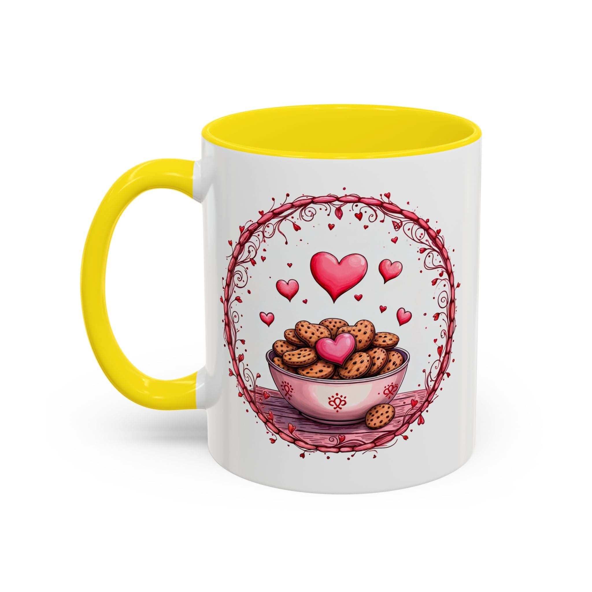 Printify Mug 11oz / Yellow Mug - Recipe for Love - Love & Fun Mug with QR Code Quote Video