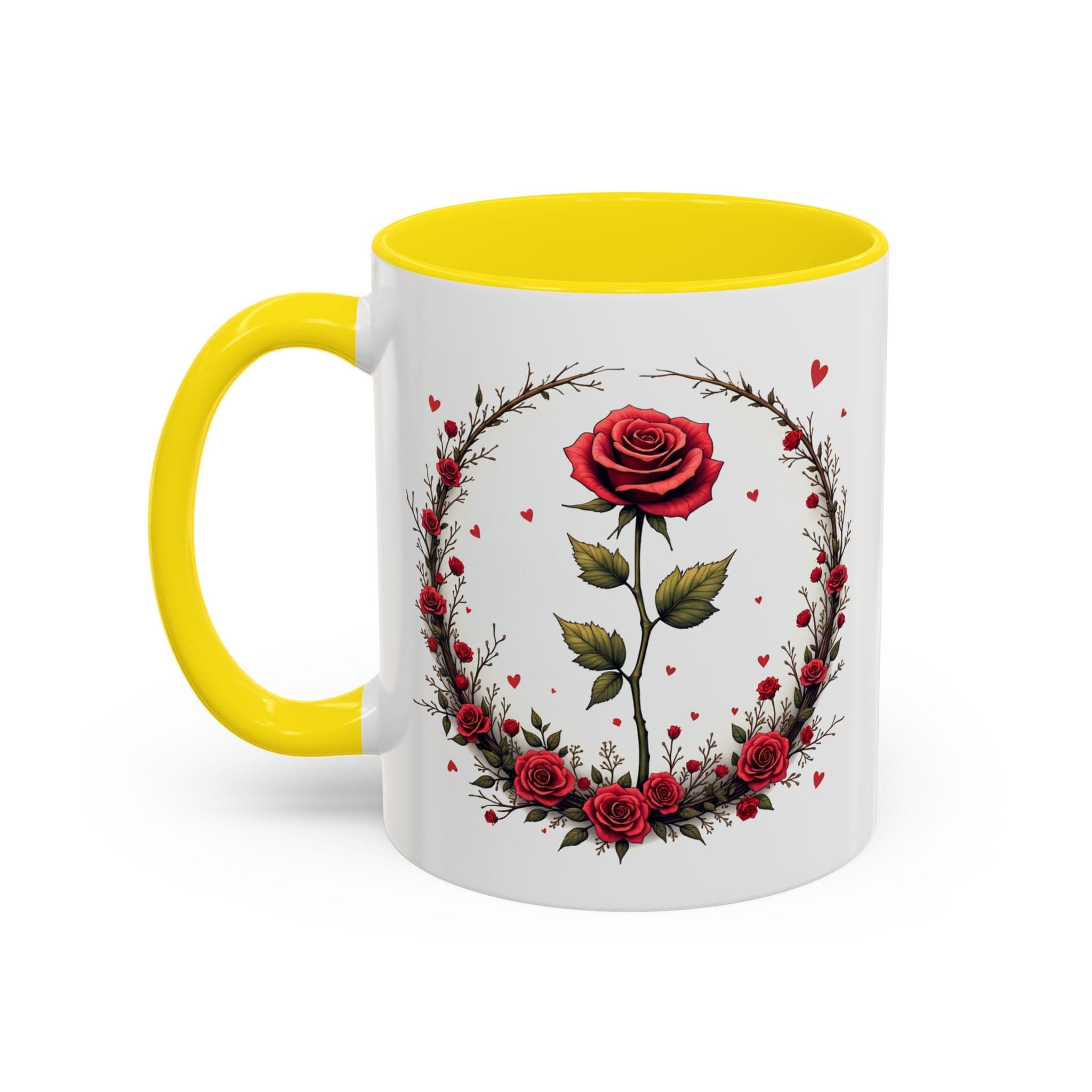 Printify Mug 11oz / Yellow Mug - Sweet Scents - Love & Romance QR Code Quote Video
