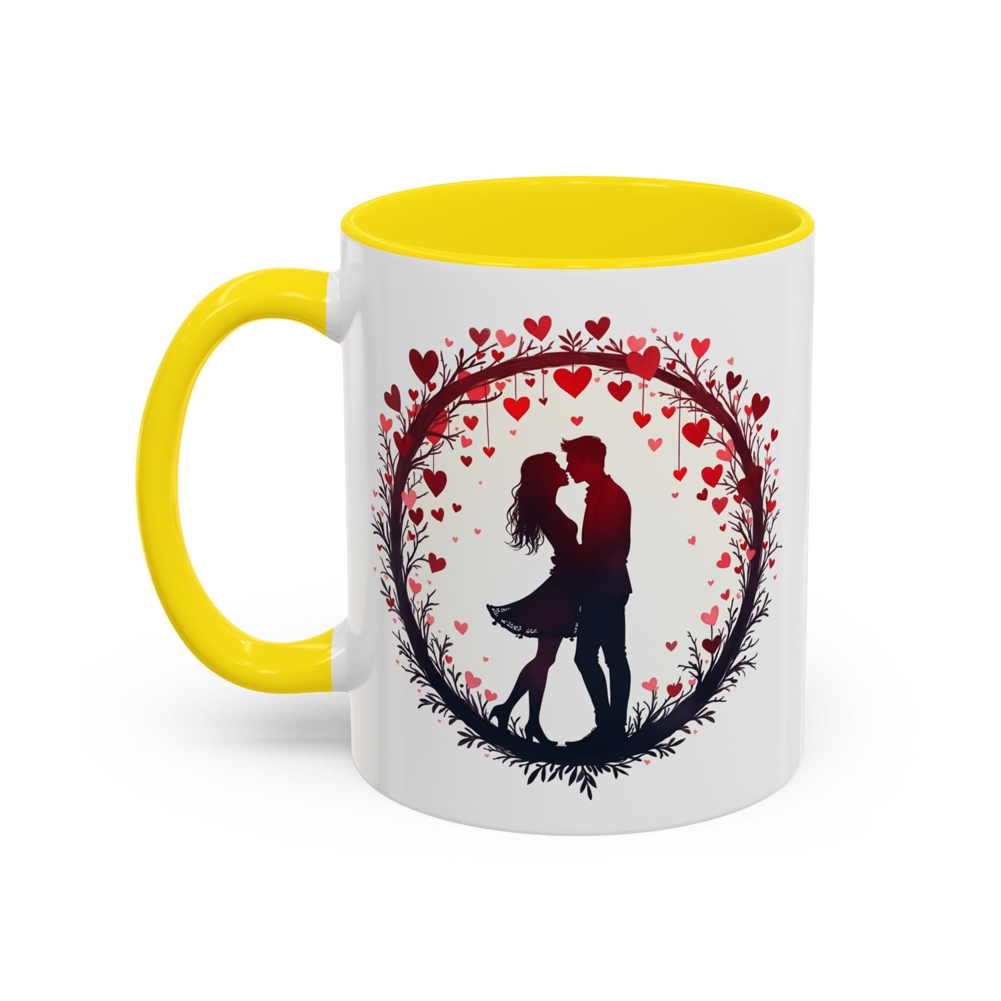Printify Mug 11oz / Yellow Perfect Pair Mug Celebrate Unbreakable Love with This Ideal Couples Gift for Lovers and Partner Cherish Togetherness QR Quote Video Keepsake