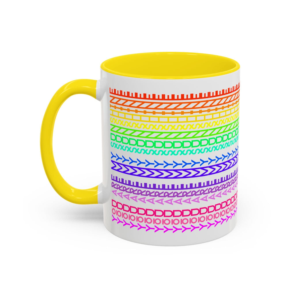 Printify Mug 11oz / Yellow You Are My Sunshine Rainbow - Hidden Message Mug