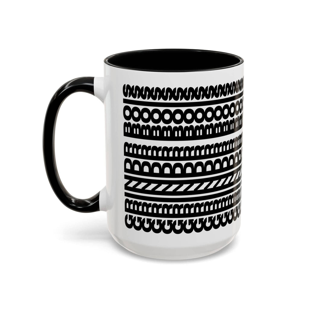 Printify Mug 15oz / Black GRINDER BOIS - Hidden Message