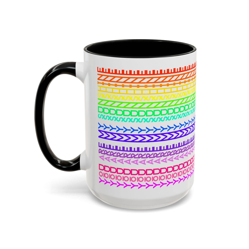 Printify Mug 15oz / Black You Are My Sunshine Rainbow - Hidden Message Mug