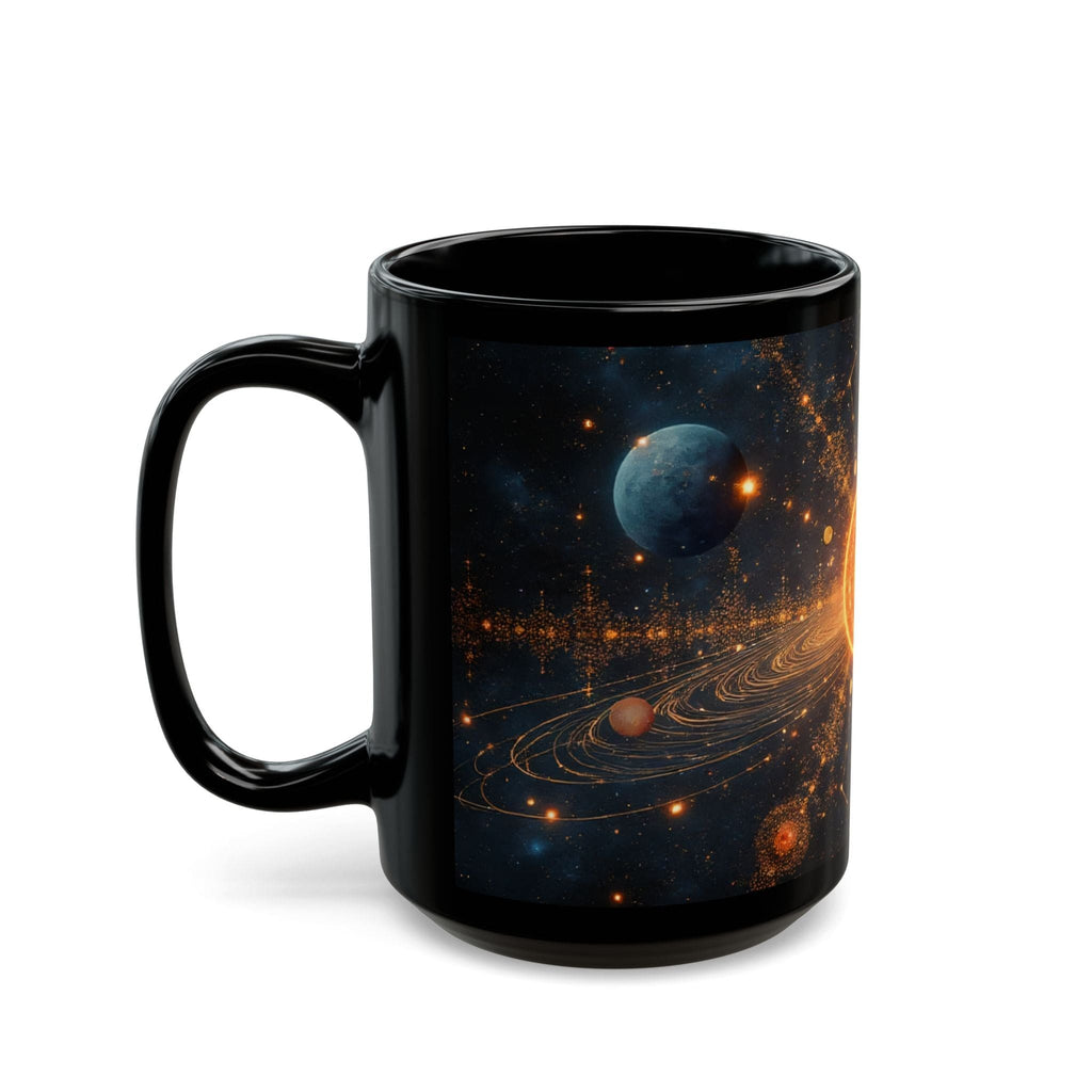 Printify Mug 15oz Cosmic Galaxy Mug: Celestial Space Art Coffee Cup for Science Lovers, Interstellar Drinkware Gift