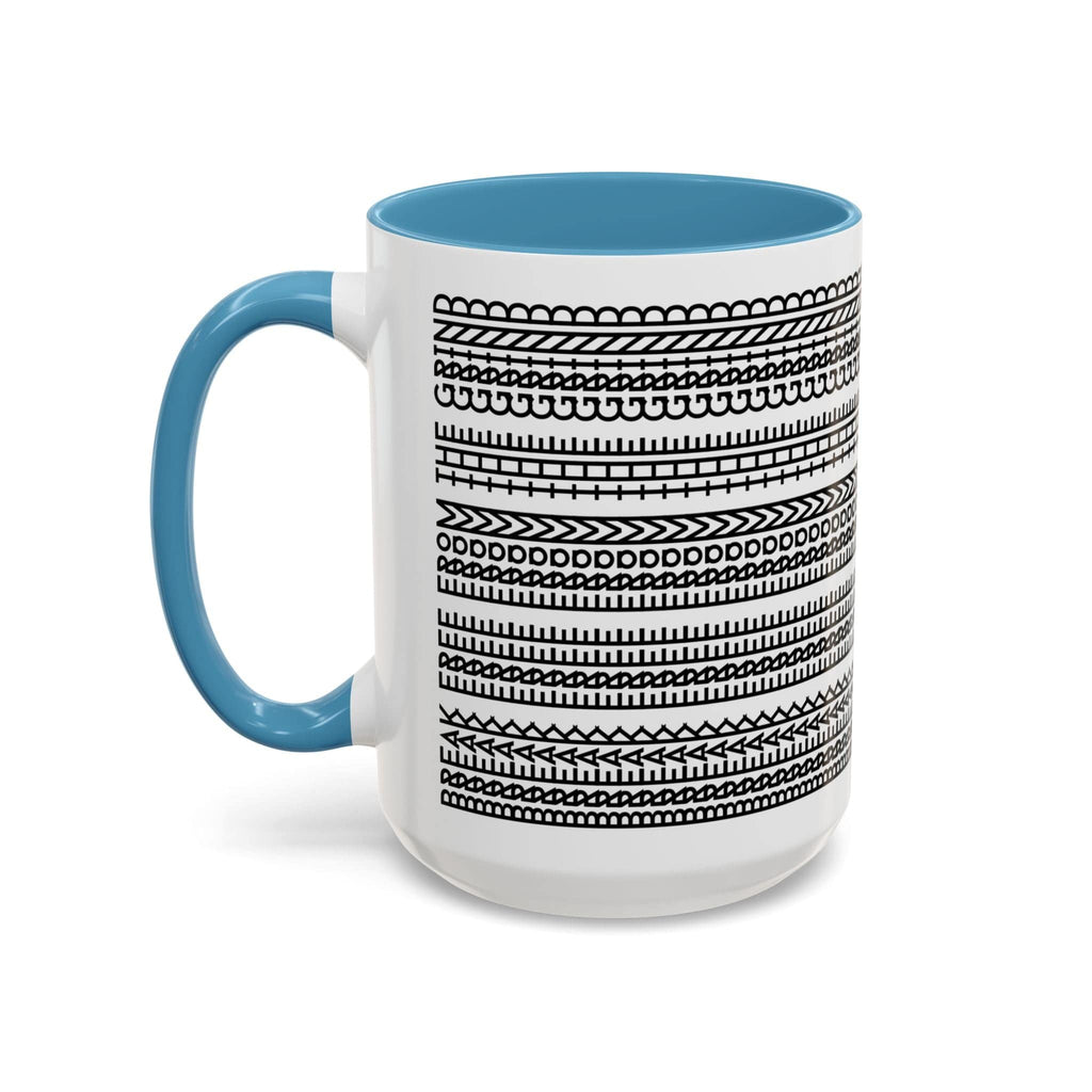 Printify Mug 15oz / Light Blue Break Free From the Grind - Hidden Message Mug