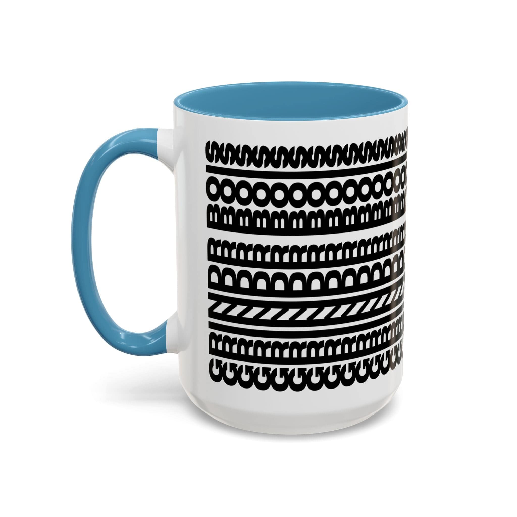 Printify Mug 15oz / Light Blue GRINDER BOIS - Hidden Message