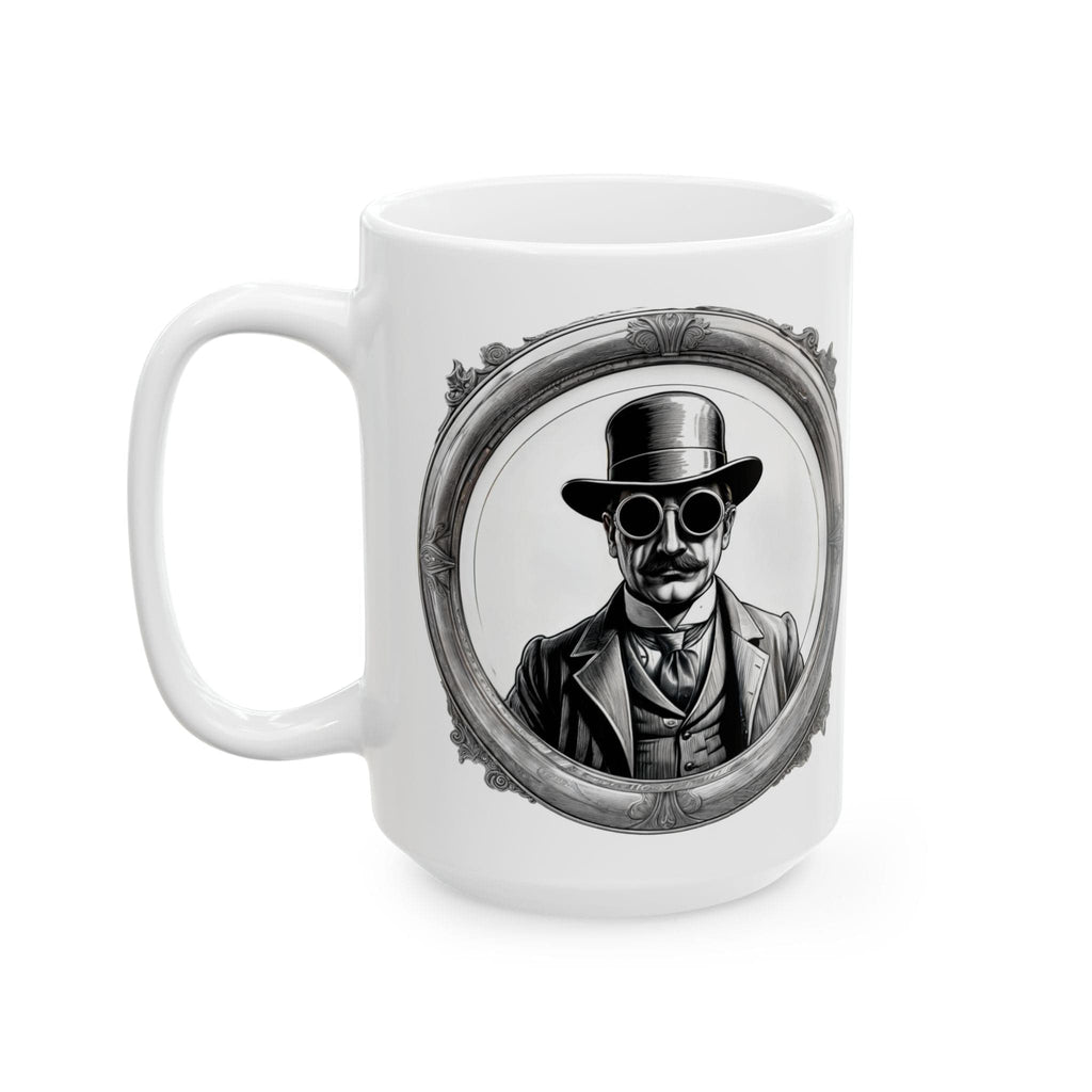 Printify Mug 15oz Mug - Invisible Man - Mysteries & Monsters Inspirational QR Code Quote Video