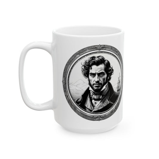 Printify Mug 15oz Mug - The Count of Monte Cristo Inspirational QR Code Quote Video