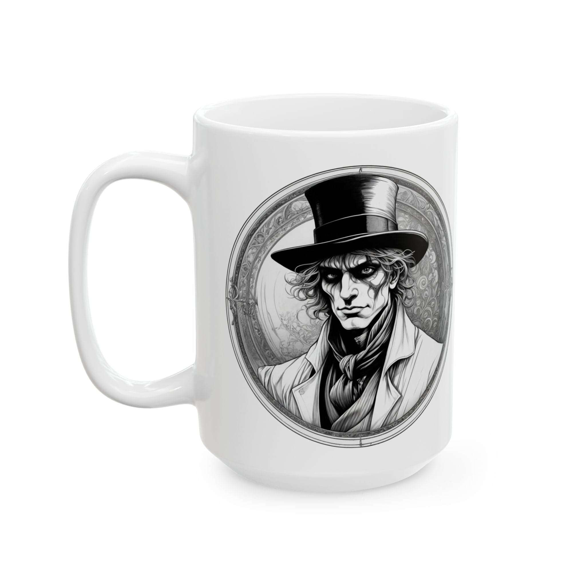 Printify Mug 15oz Mug - The Sandman - Mysteries & Monsters Inspirational QR Code Quote Video