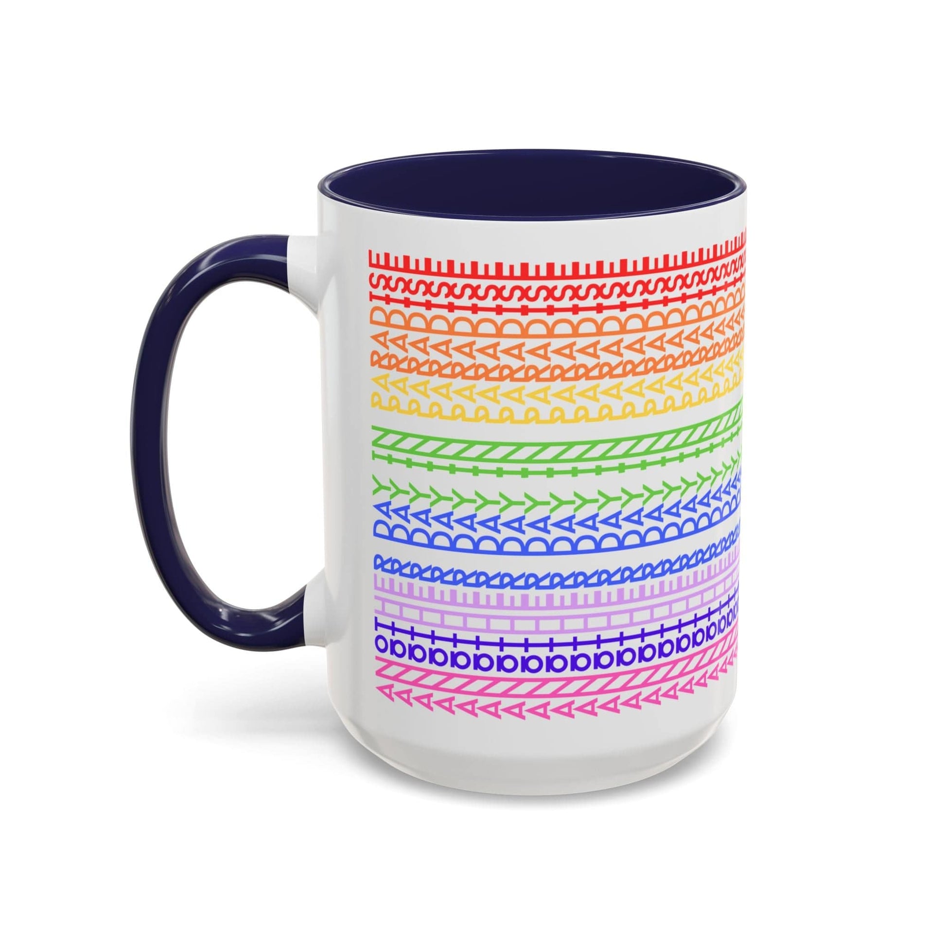 Printify Mug 15oz / Navy Another Day In Paradise - Hidden Message Mug