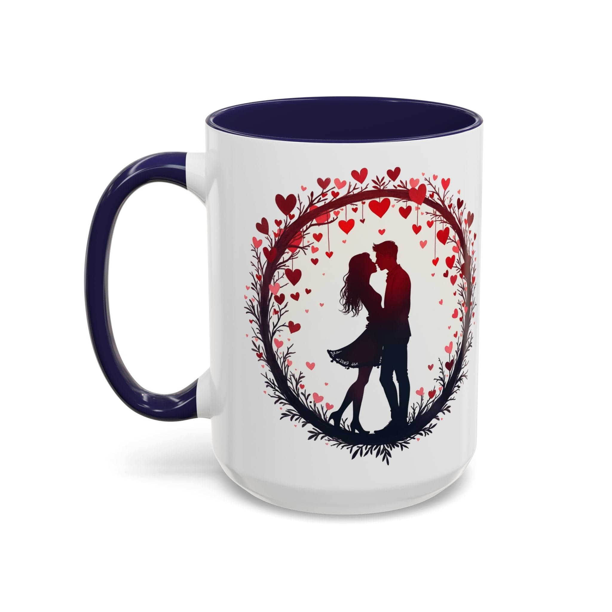 Printify Mug 15oz / Navy Perfect Pair Mug Celebrate Unbreakable Love with This Ideal Couples Gift for Lovers and Partner Cherish Togetherness QR Quote Video Keepsake