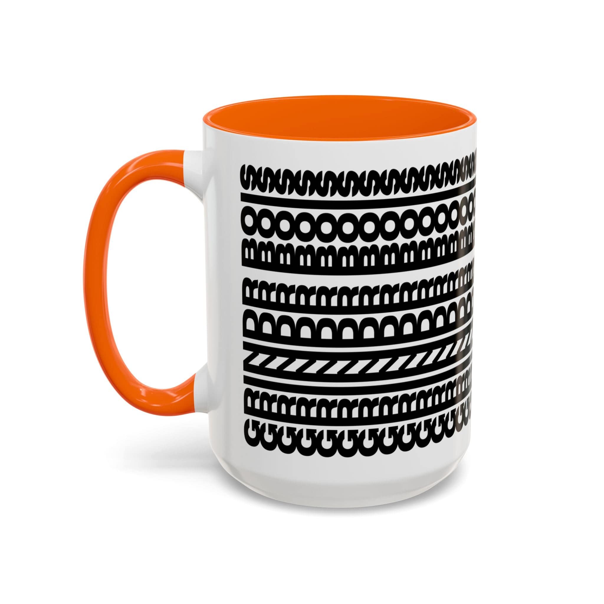 Printify Mug 15oz / Orange GRINDER BOIS - Hidden Message