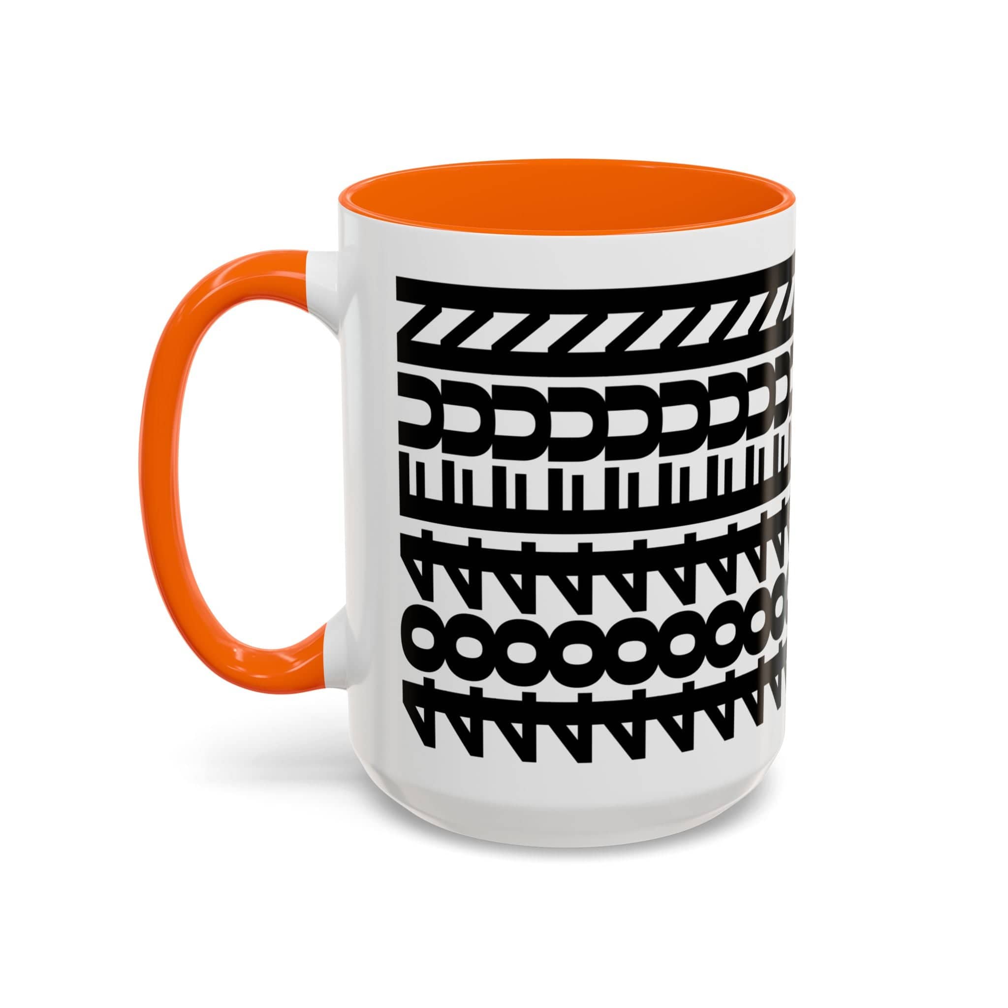 Printify Mug 15oz / Orange Mug - 404FUN - Hidden Message