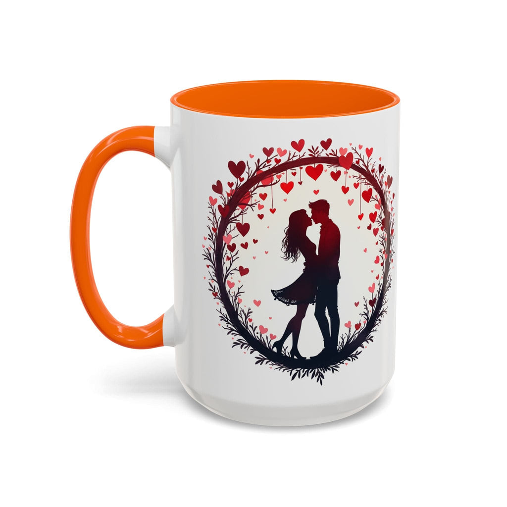Printify Mug 15oz / Orange Perfect Pair Mug Celebrate Unbreakable Love with This Ideal Couples Gift for Lovers and Partner Cherish Togetherness QR Quote Video Keepsake