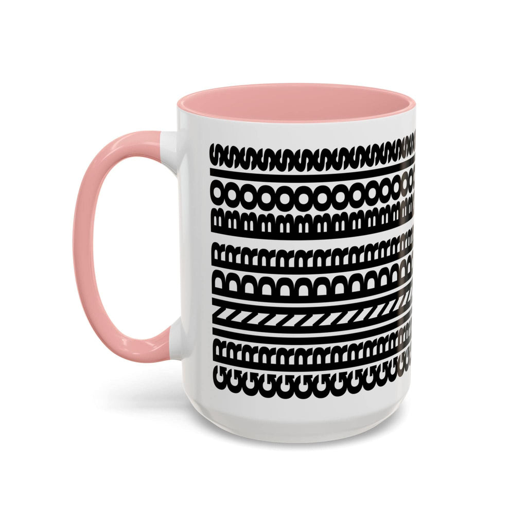 Printify Mug 15oz / Pink GRINDER BOIS - Hidden Message