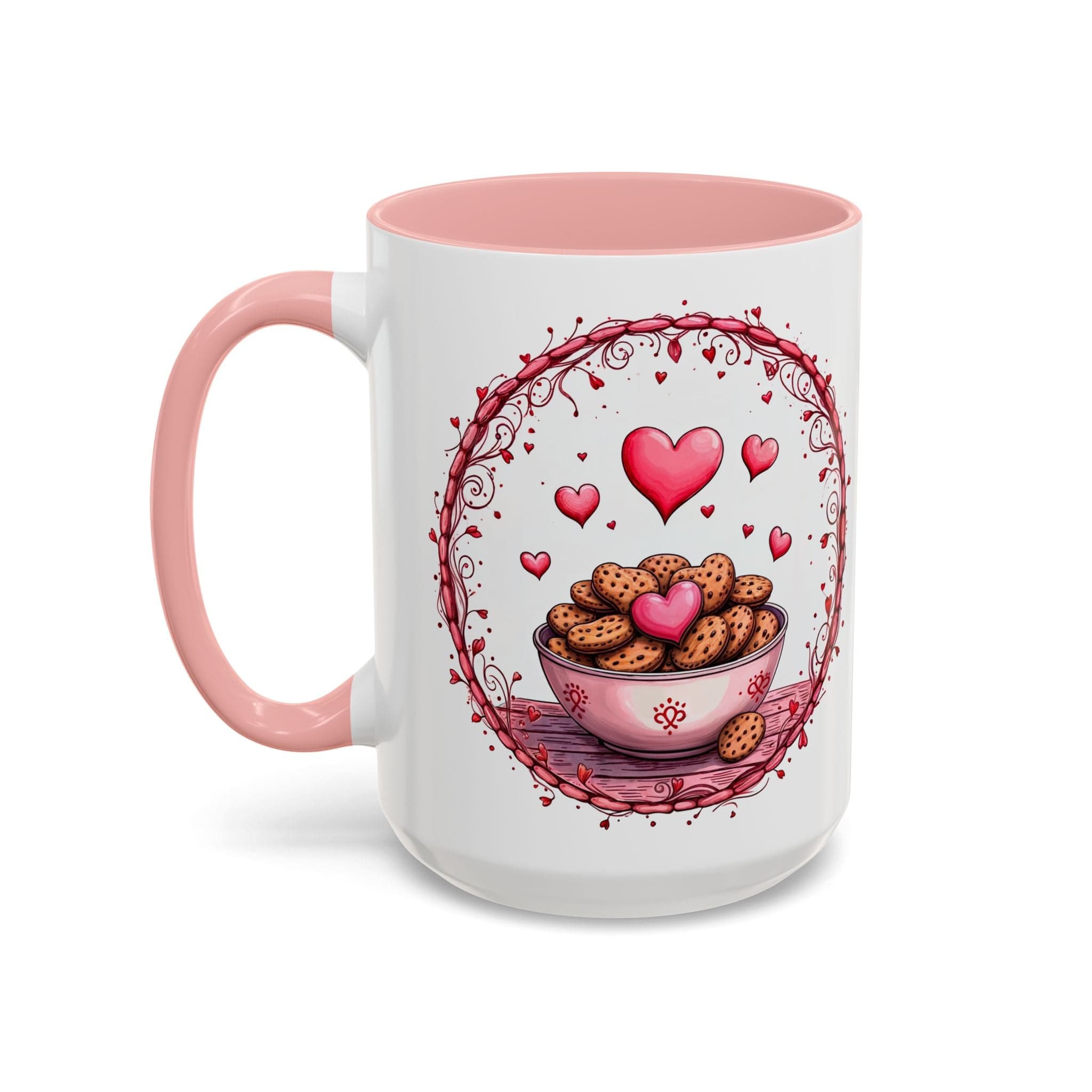 Printify Mug 15oz / Pink Mug - Recipe for Love - Love & Fun Mug with QR Code Quote Video