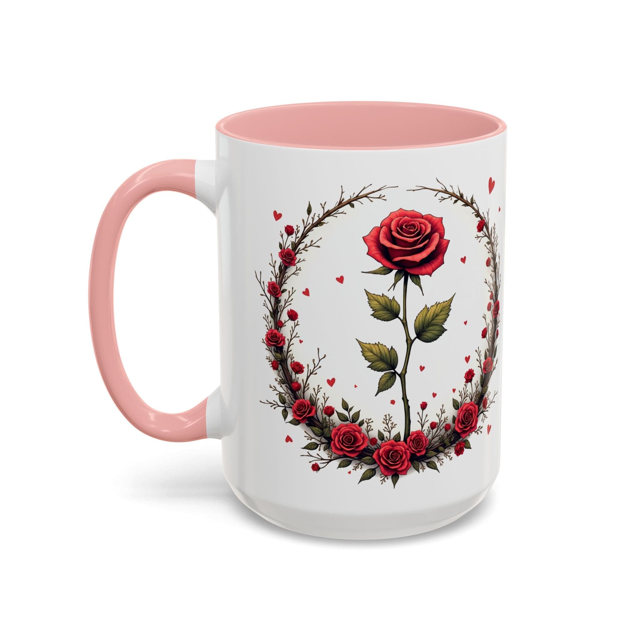 Printify Mug 15oz / Pink Mug - Sweet Scents - Love & Romance QR Code Quote Video