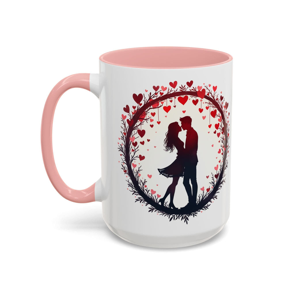 Printify Mug 15oz / Pink Perfect Pair Mug Celebrate Unbreakable Love with This Ideal Couples Gift for Lovers and Partner Cherish Togetherness QR Quote Video Keepsake