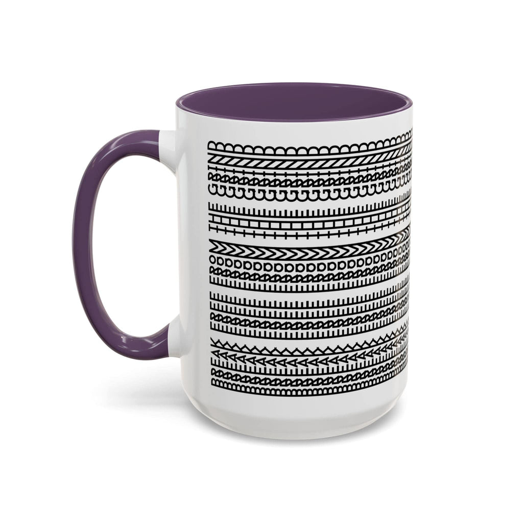 Printify Mug 15oz / Purple Break Free From the Grind - Hidden Message Mug