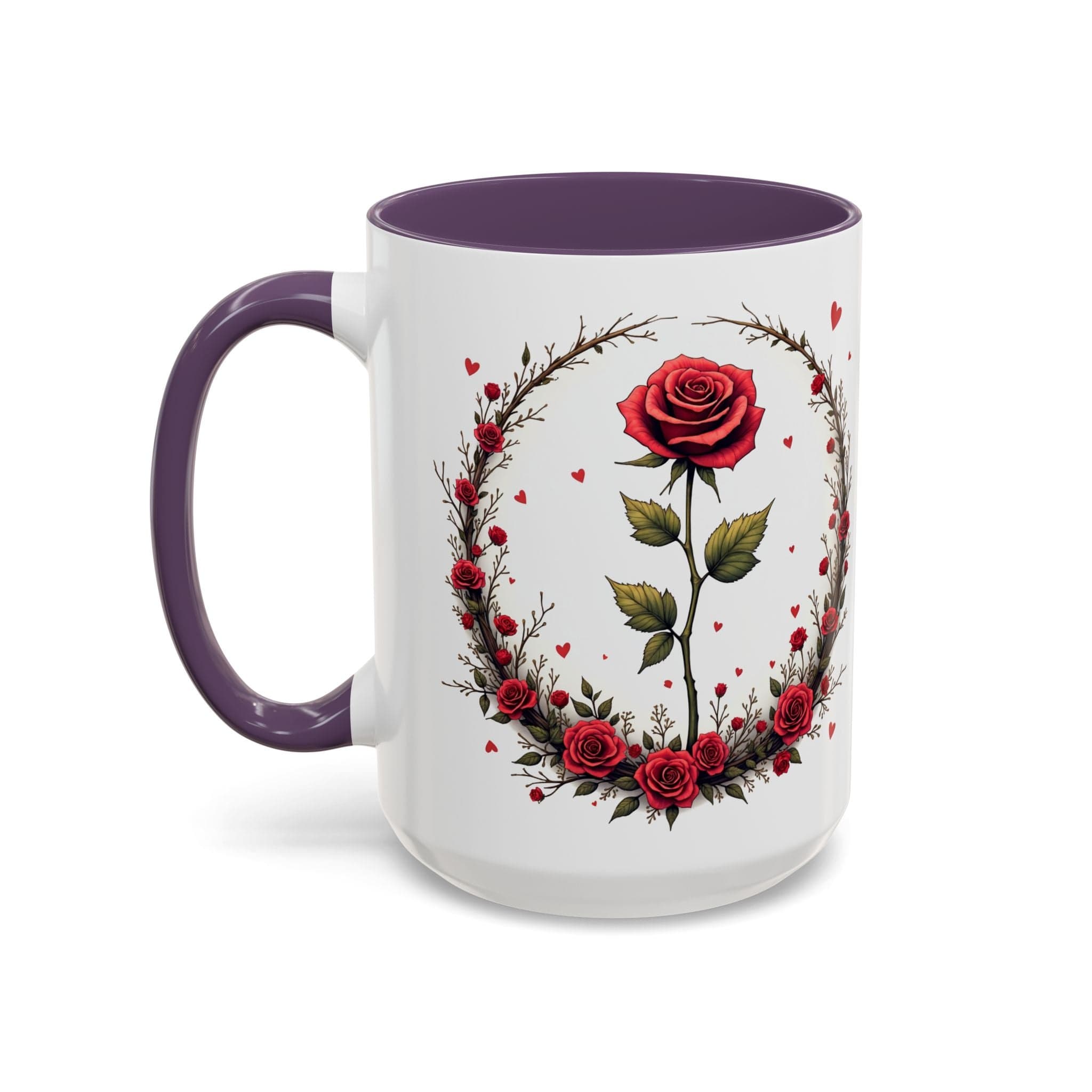 Printify Mug 15oz / Purple Mug - Sweet Scents - Love & Romance QR Code Quote Video