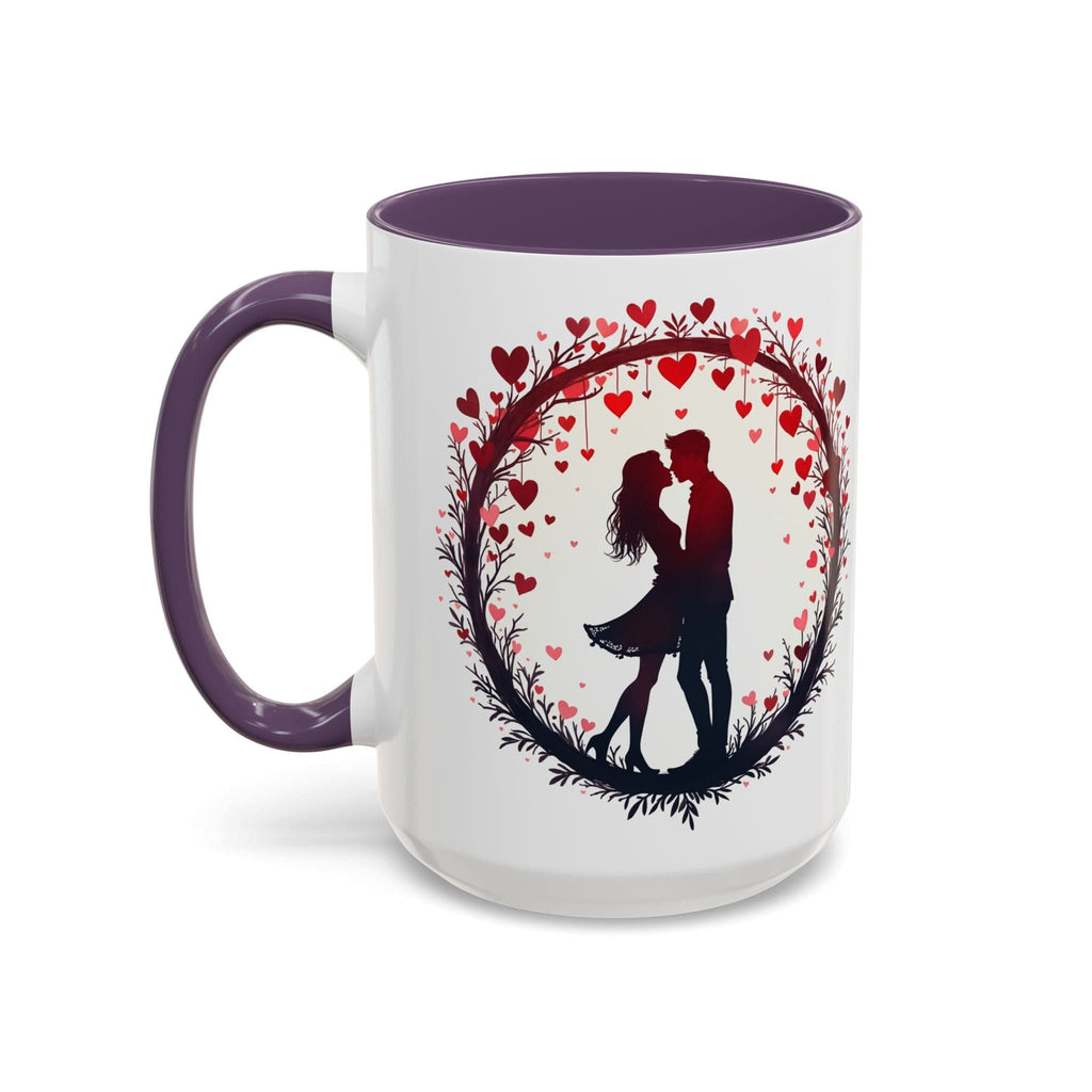 Printify Mug 15oz / Purple Perfect Pair Mug Celebrate Unbreakable Love with This Ideal Couples Gift for Lovers and Partner Cherish Togetherness QR Quote Video Keepsake
