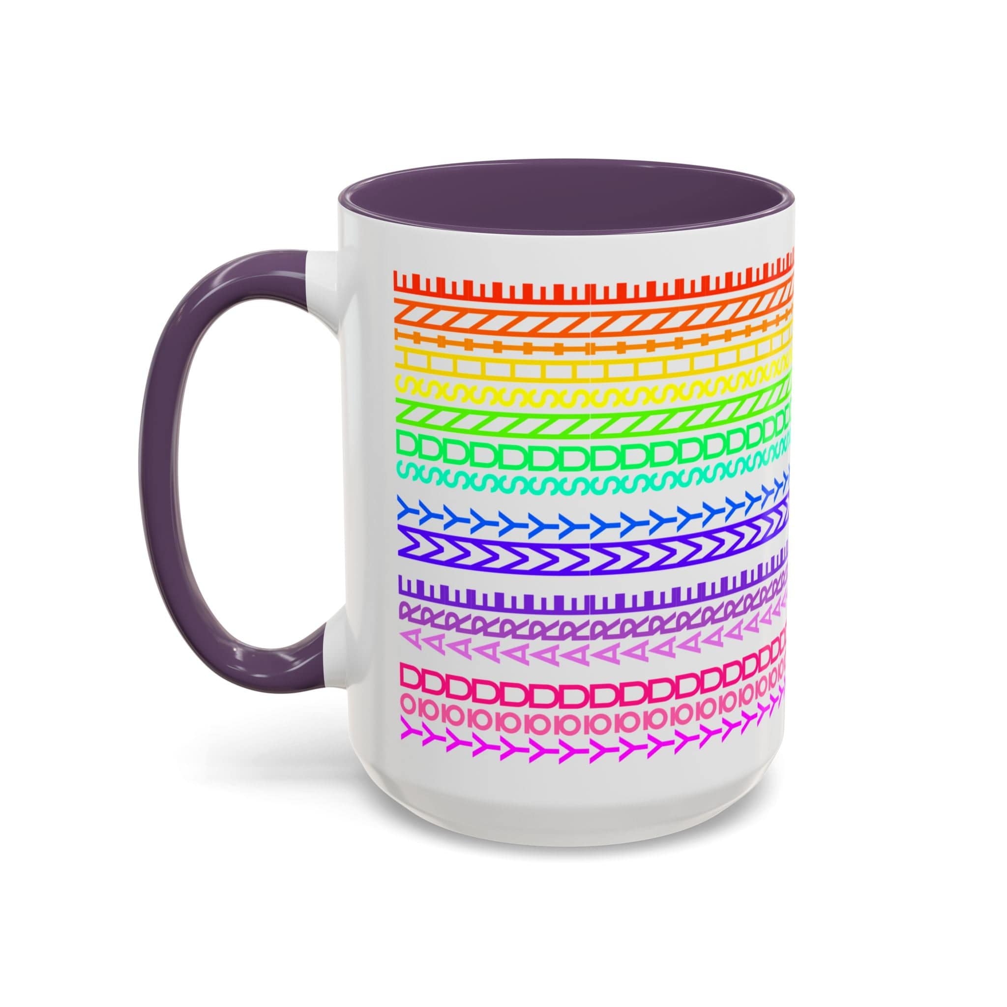 Printify Mug 15oz / Purple You Are My Sunshine Rainbow - Hidden Message Mug