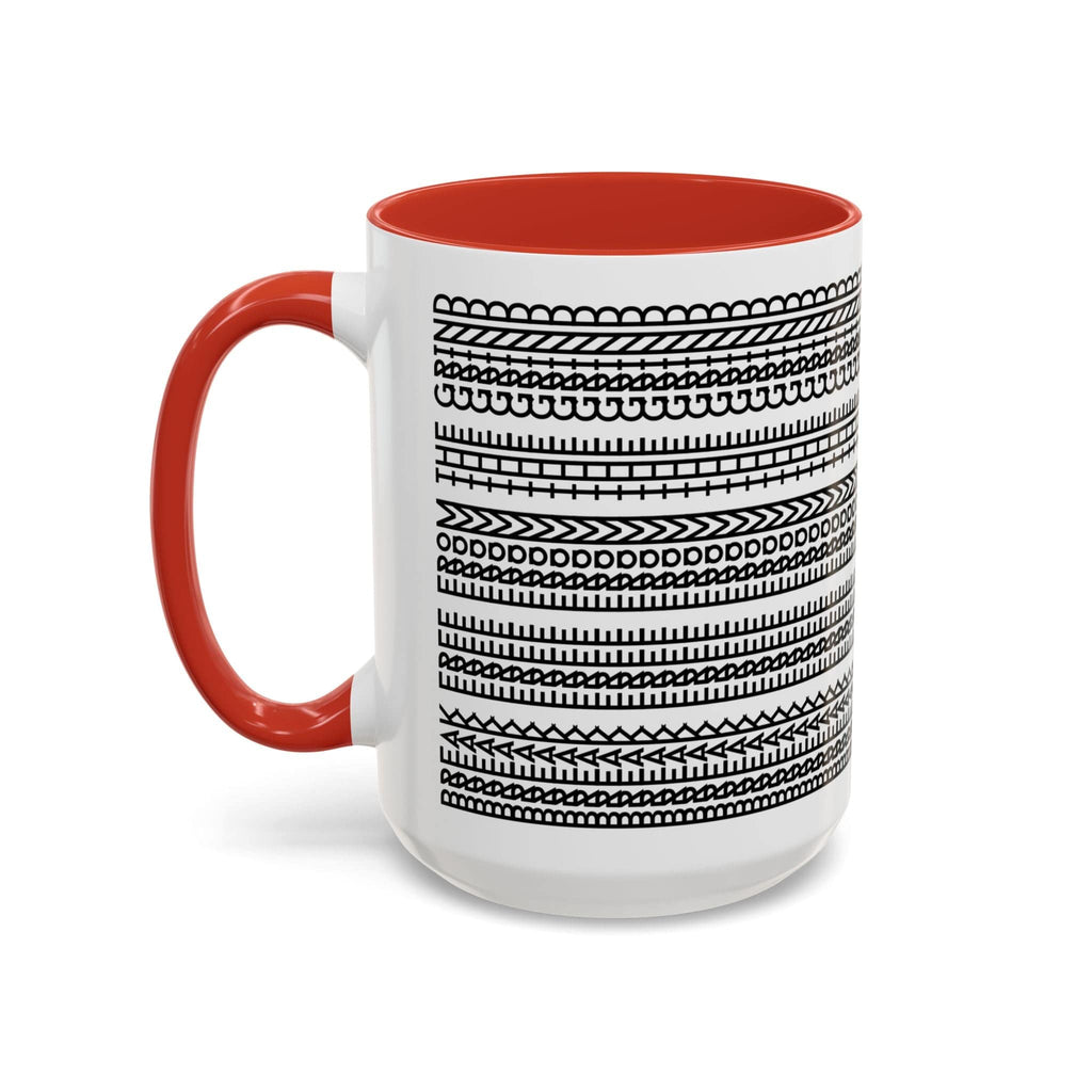Printify Mug 15oz / Red Break Free From the Grind - Hidden Message Mug