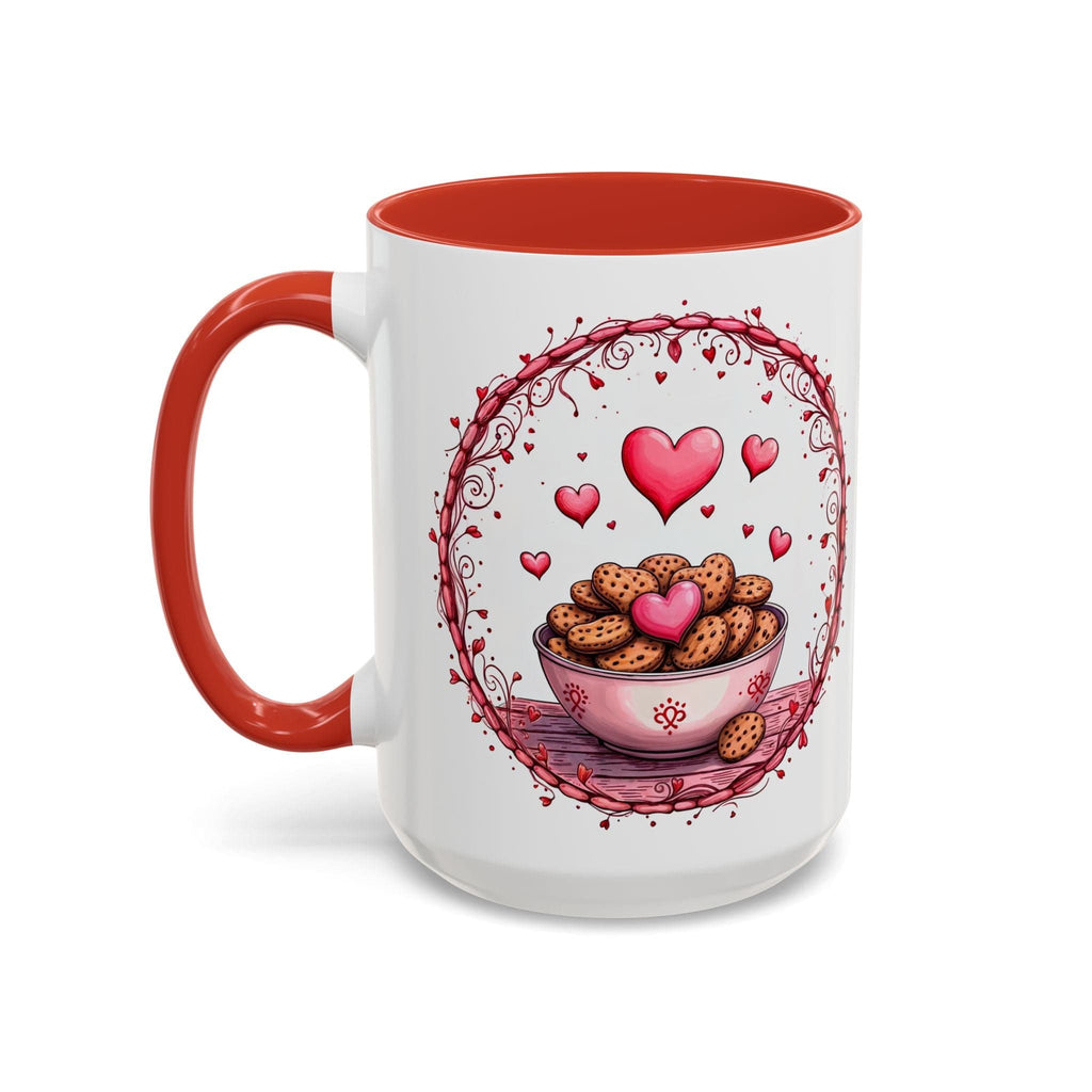 Printify Mug 15oz / Red Mug - Recipe for Love - Love & Fun Mug with QR Code Quote Video