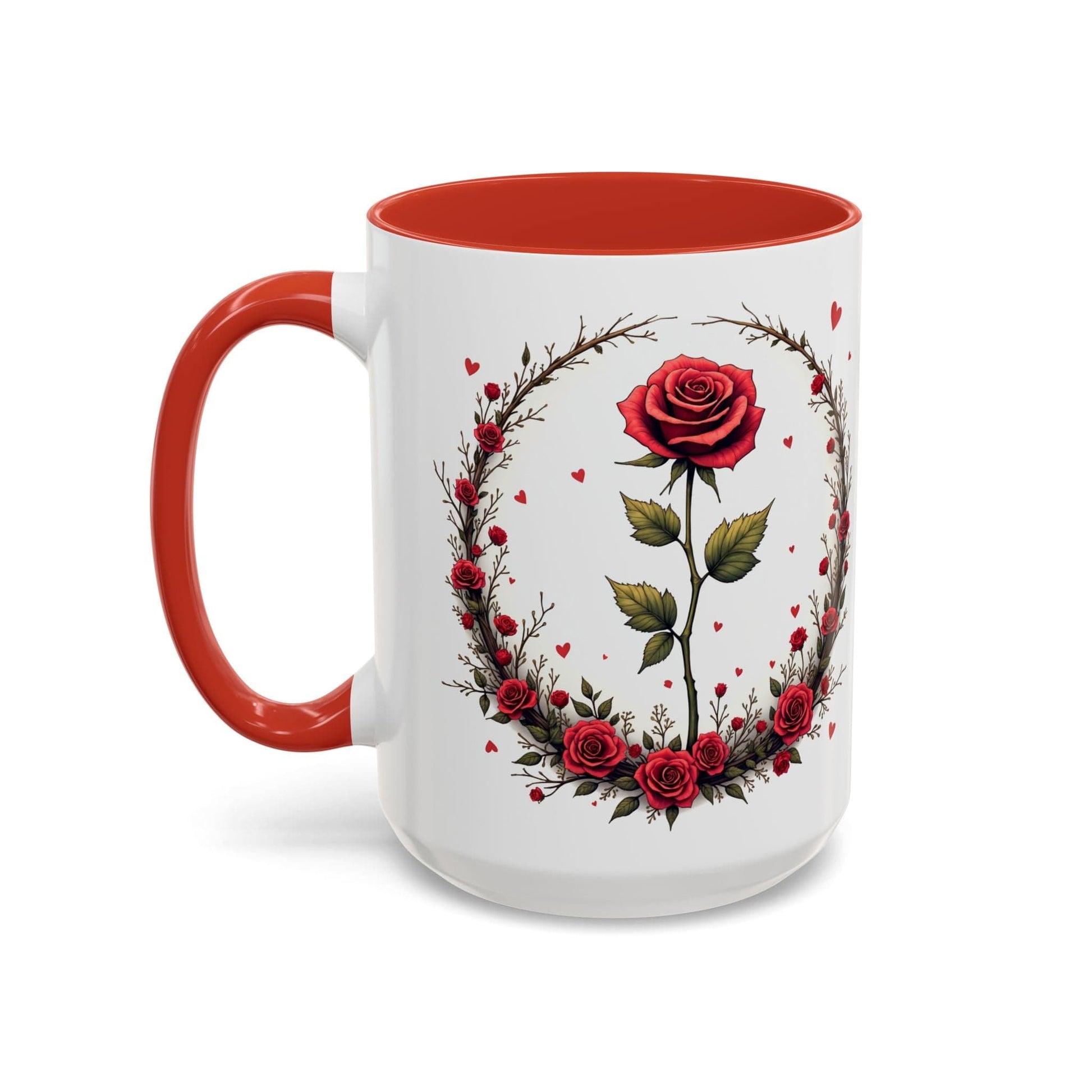 Printify Mug 15oz / Red Mug - Sweet Scents - Love & Romance QR Code Quote Video
