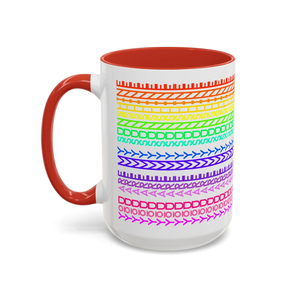 Printify Mug 15oz / Red You Are My Sunshine Rainbow - Hidden Message Mug