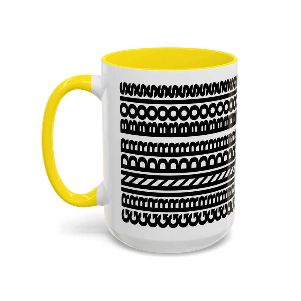Printify Mug 15oz / Yellow GRINDER BOIS - Hidden Message