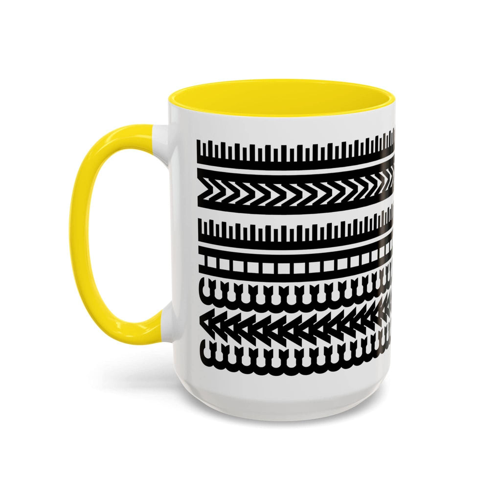 Printify Mug 15oz / Yellow Mug - CACHE ME - Hidden Message