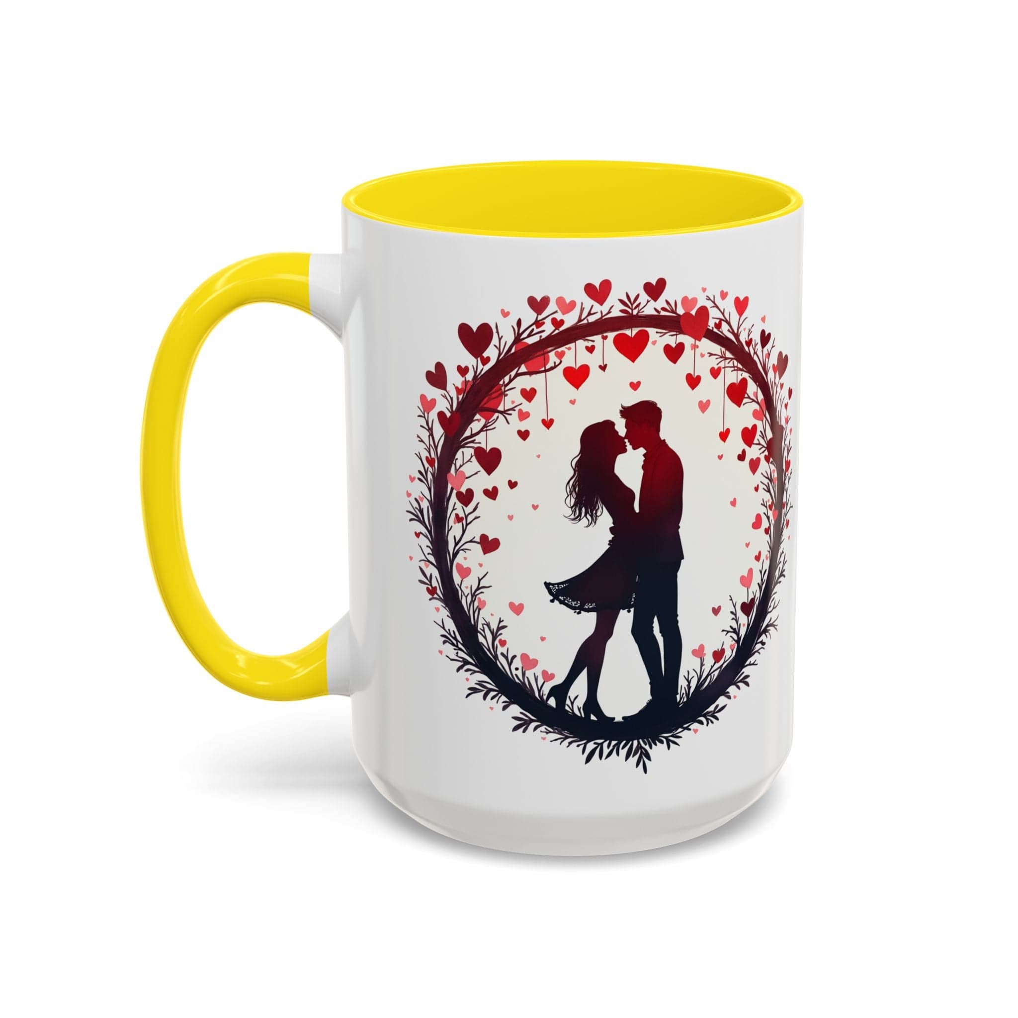 Printify Mug 15oz / Yellow Perfect Pair Mug Celebrate Unbreakable Love with This Ideal Couples Gift for Lovers and Partner Cherish Togetherness QR Quote Video Keepsake