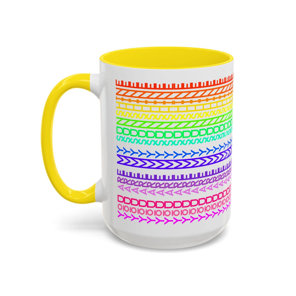 Printify Mug 15oz / Yellow You Are My Sunshine Rainbow - Hidden Message Mug