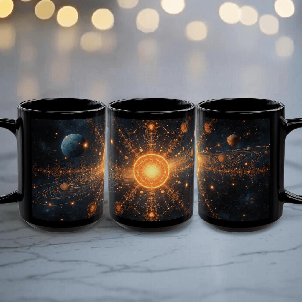 Printify Mug Cosmic Galaxy Mug: Celestial Space Art Coffee Cup for Science Lovers, Interstellar Drinkware Gift