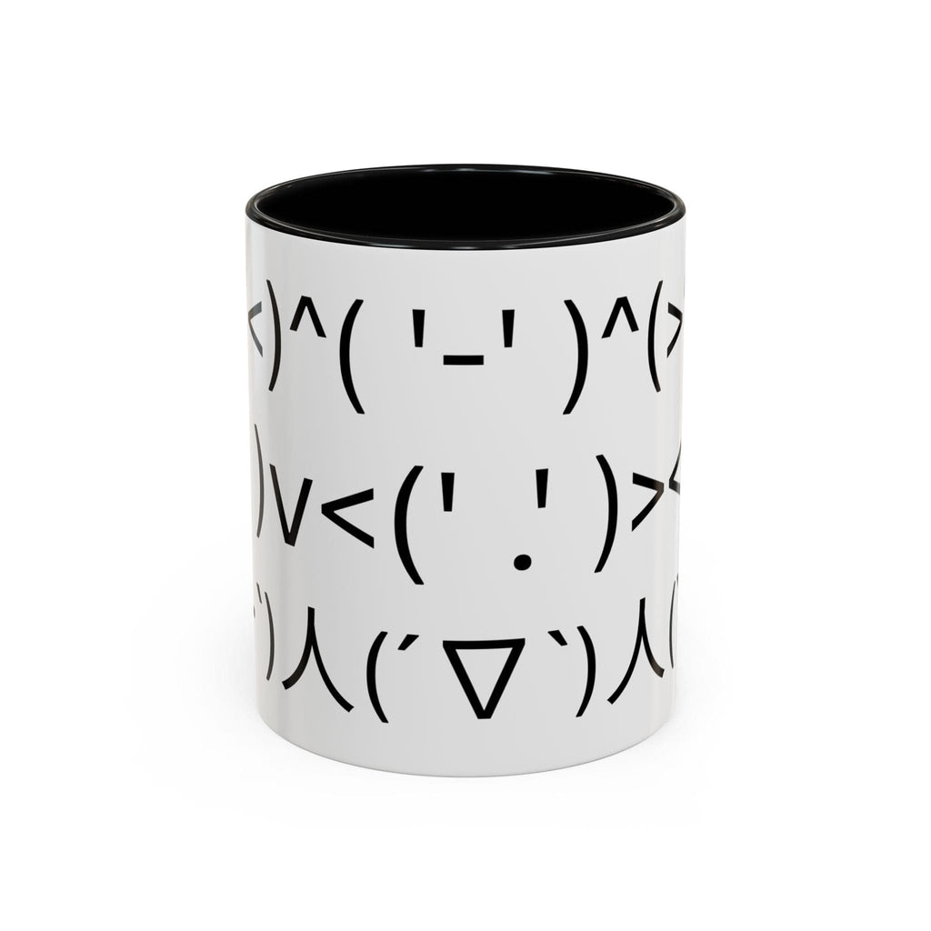 Printify Mug Mug - ^( '-' )^ Emoticon - Hidden Message