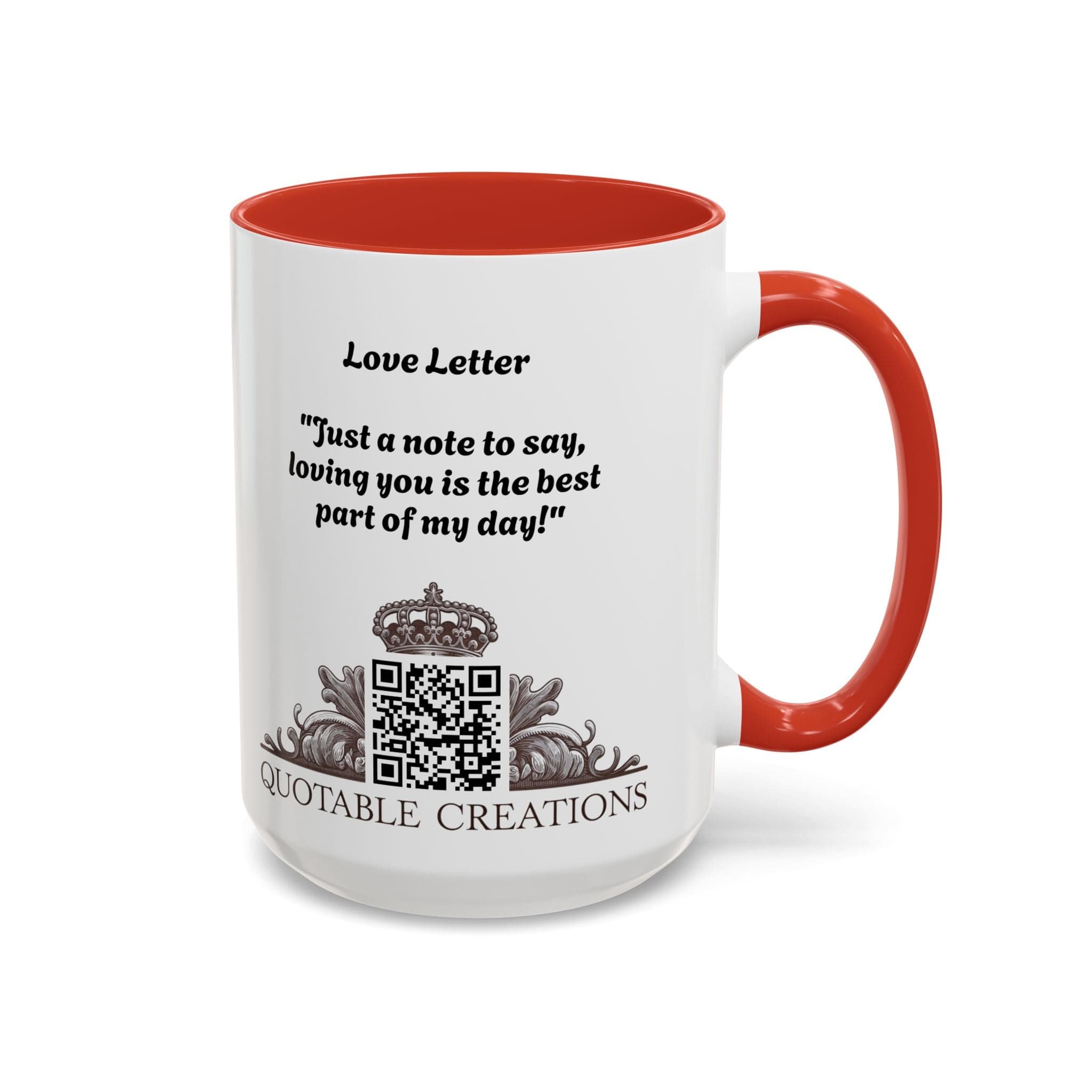 Printify Mug Mug - Love Letter - Love & Romance QR Code Quote Video