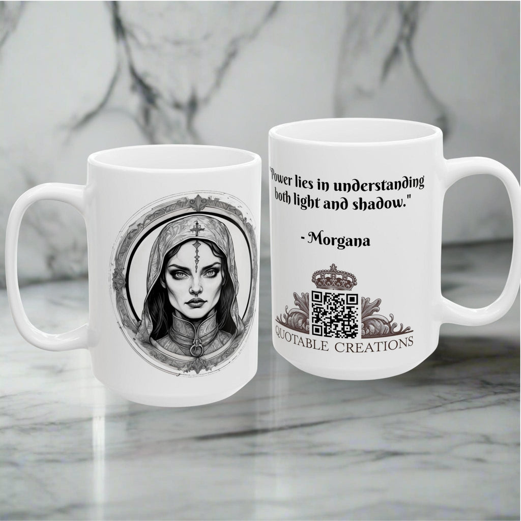 Printify Mug Mug - Morgana - Heroes & Quests Motivational QR Code Quote Video