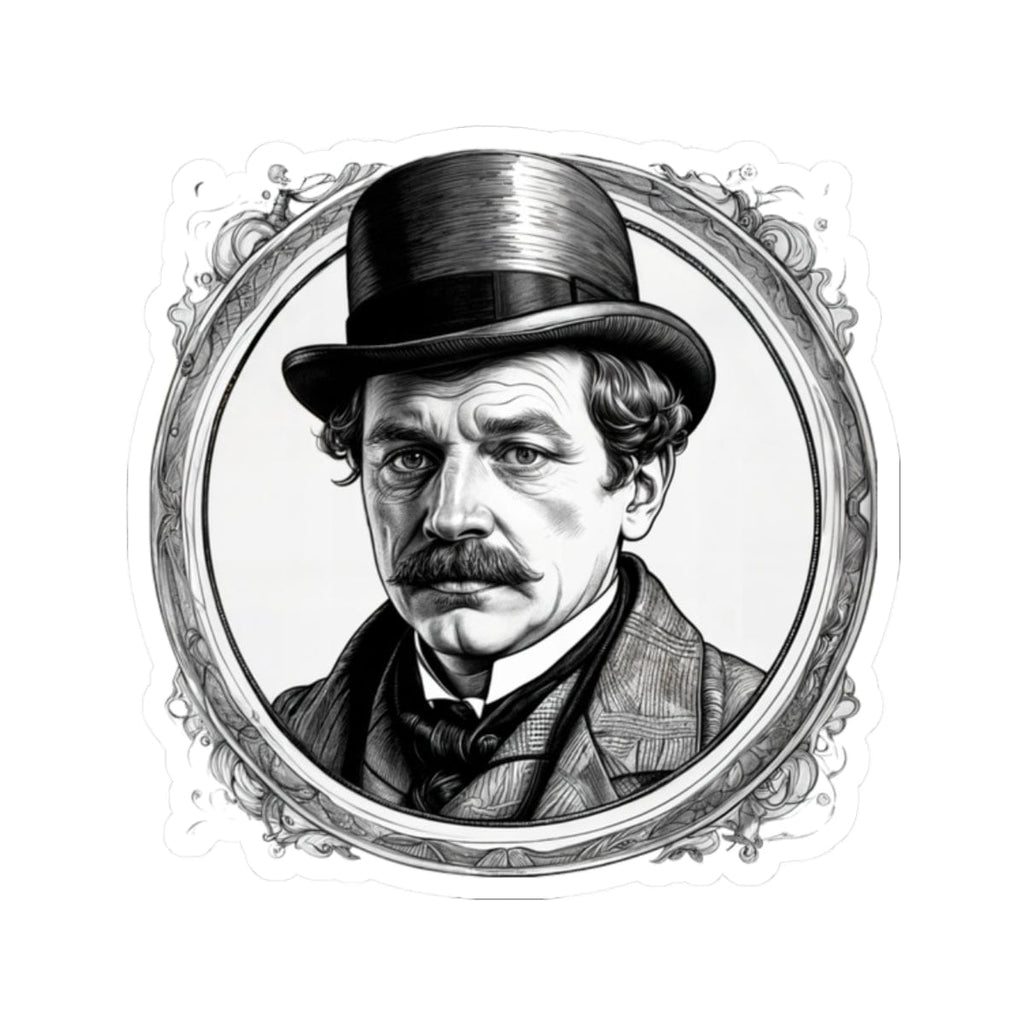 Printify Paper products 2" × 2" / White Dr. Watson - Mysteries & Monsters Kiss-Cut Stickers