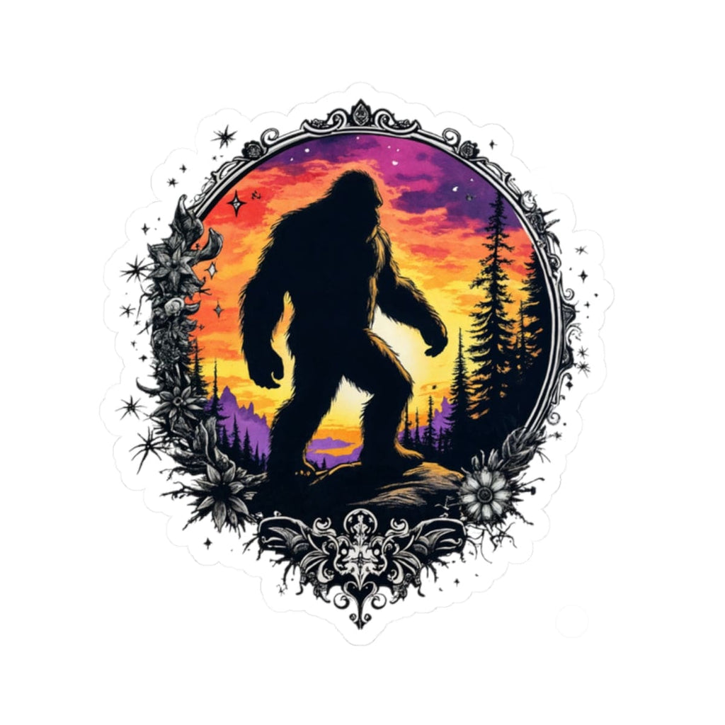 Printify Paper products 2" × 2" / White Follow the Legend - Bigfoot & Legends Kiss-Cut Stickers