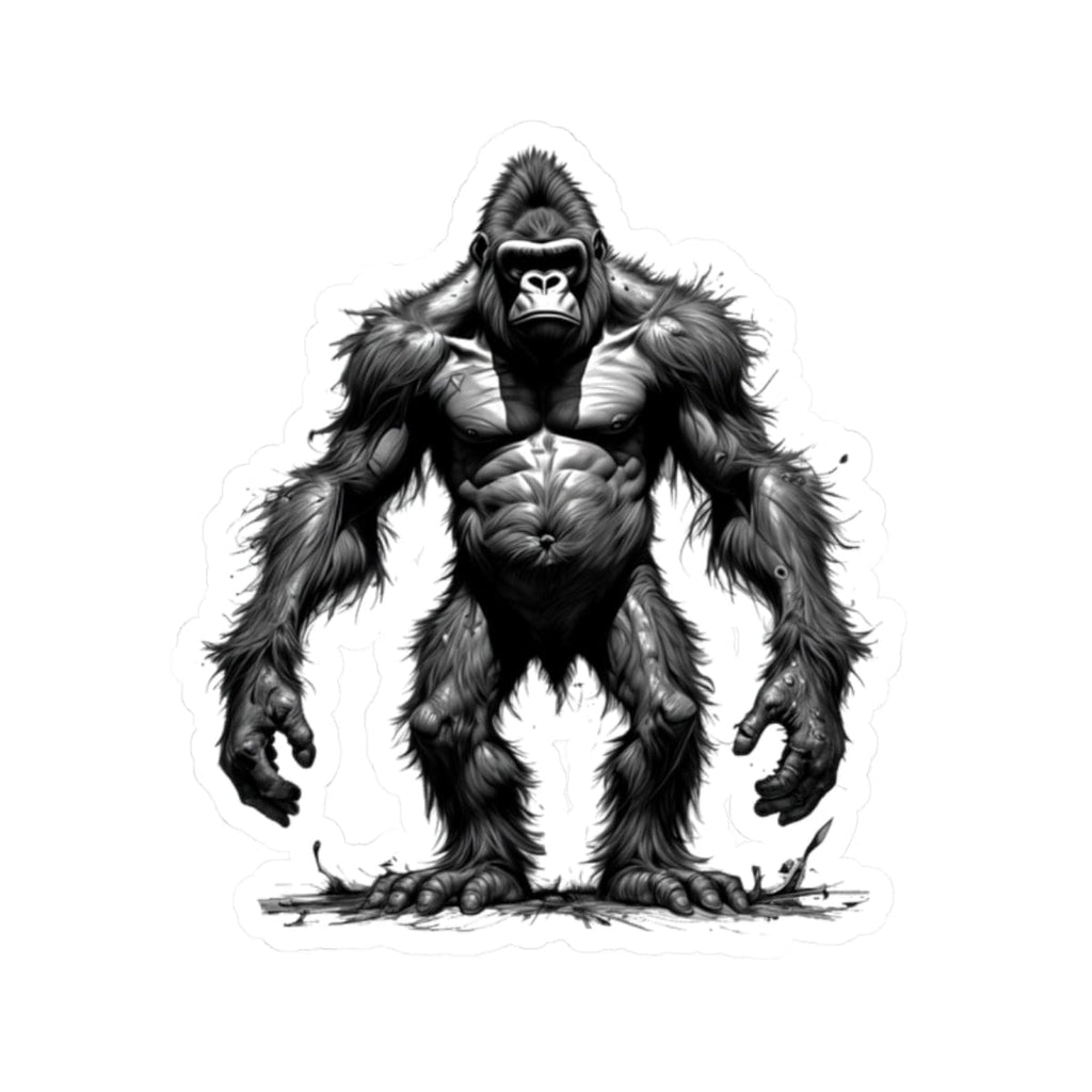 Printify Paper products 2" × 2" / White Gorilla I'm Fine - Everything's Fine Kiss-Cut Stickers