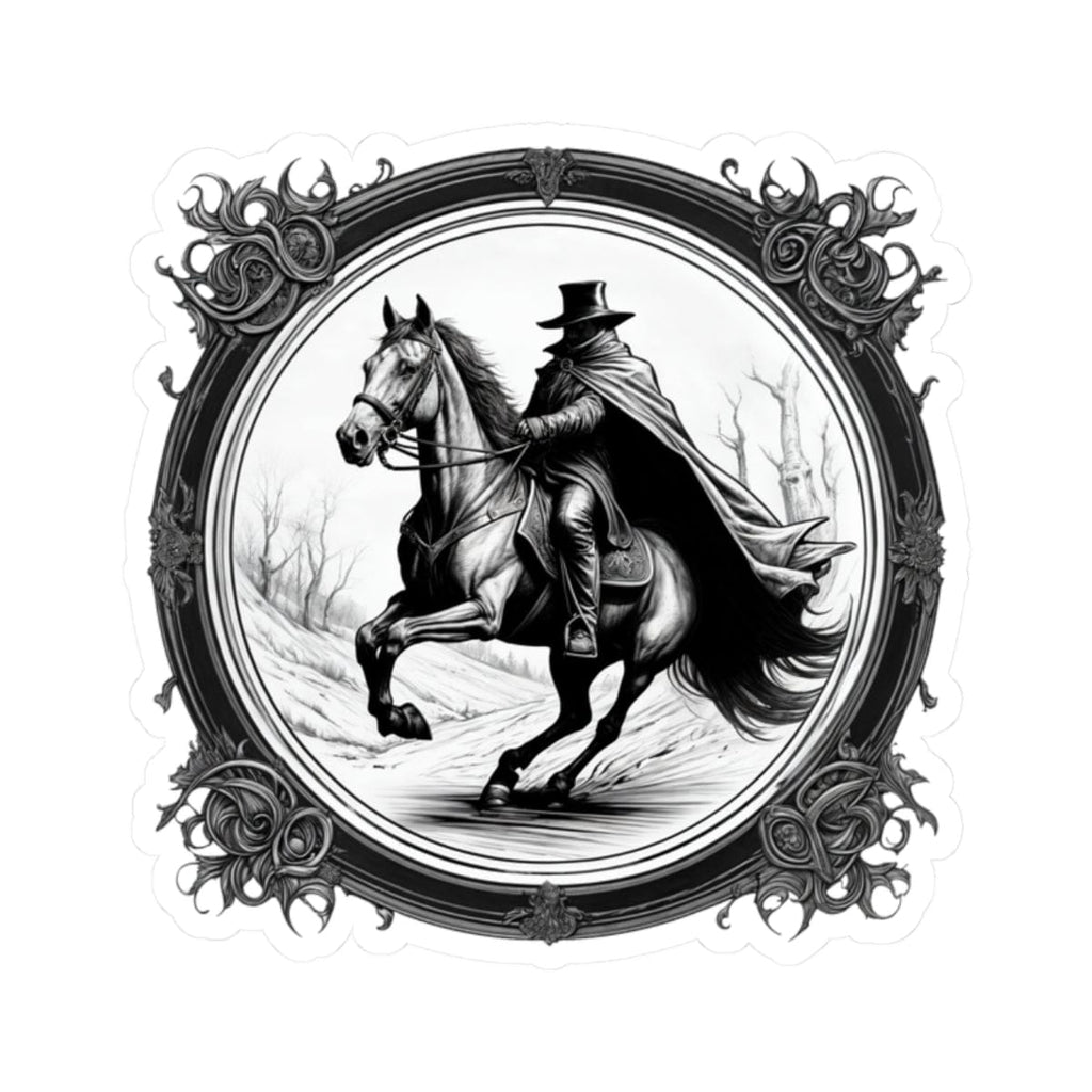 Printify Paper products 2" × 2" / White Headless Horseman - Mysteries & Monsters Kiss-Cut Stickers