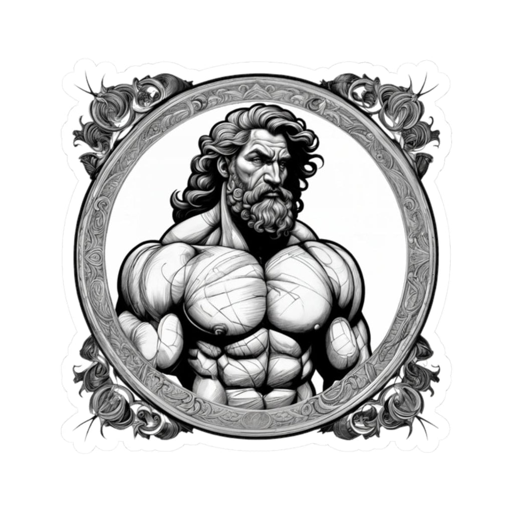 Printify Paper products 2" × 2" / White Hercules - Heroes & Quests Kiss-Cut Stickers