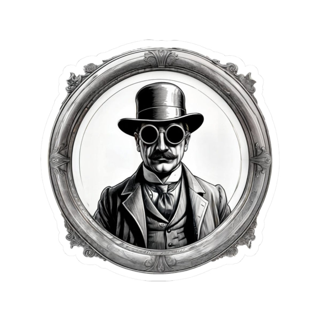 Printify Paper products 2" × 2" / White Invisible Man - Mysteries & Monsters Kiss-Cut Stickers