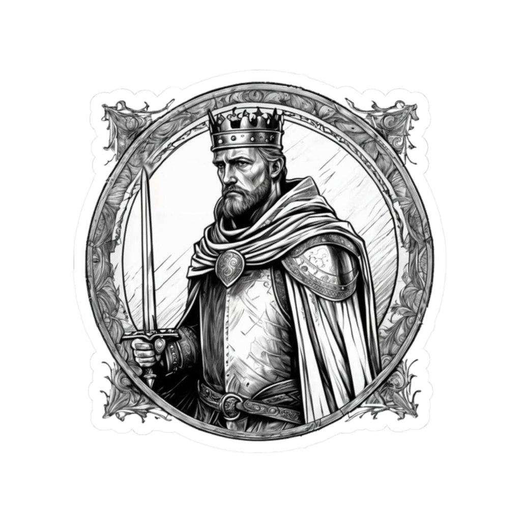 Printify Paper products 2" × 2" / White King Arthur - Heroes & Quests Kiss-Cut Stickers