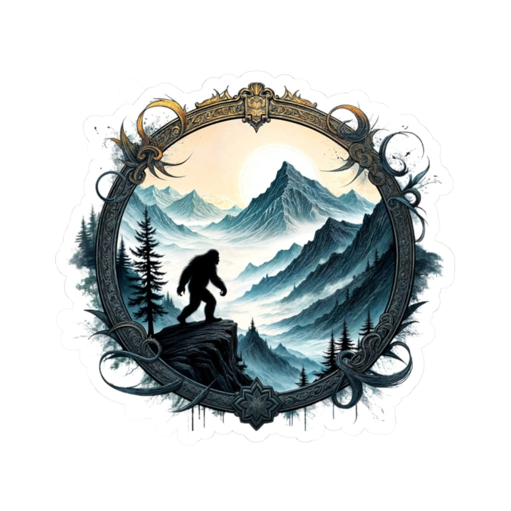 Printify Paper products 2" × 2" / White Legends of the Wilderness - Bigfoot & Legends Kiss-Cut Stickers