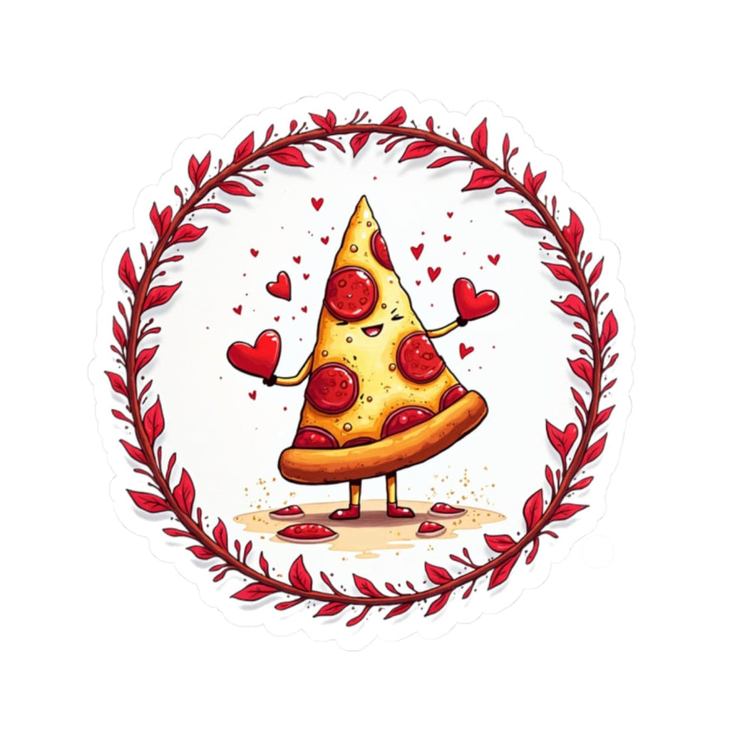 Printify Paper products 2" × 2" / White Love at First Bite - Love & Fun Kiss-Cut Stickers