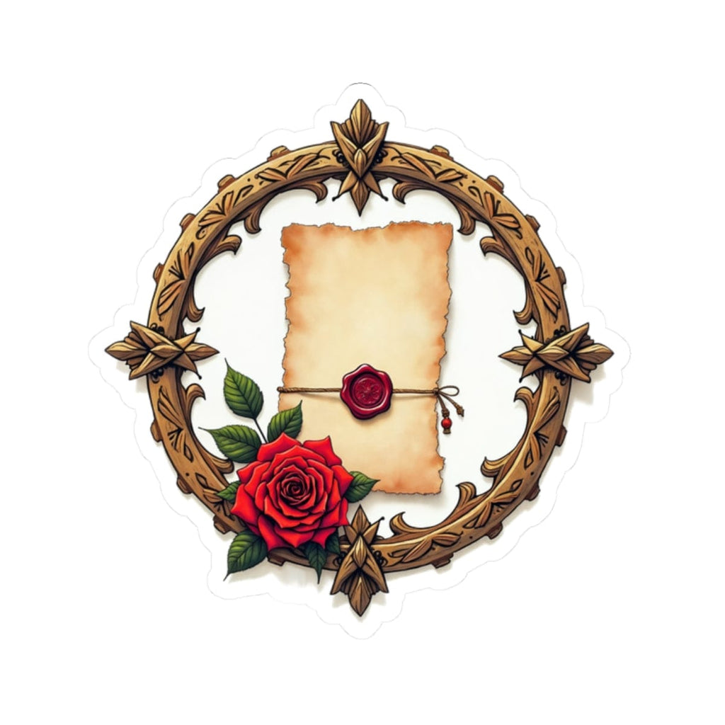 Printify Paper products 2" × 2" / White Love Letter - Love & Romance Kiss-Cut Stickers