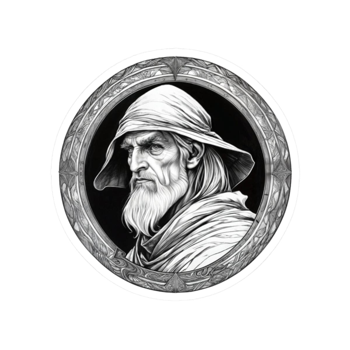 Printify Paper products 2" × 2" / White Merlin - Heroes & Quests Kiss-Cut Stickers